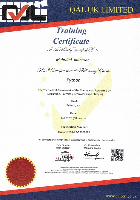 Qalcert - Python